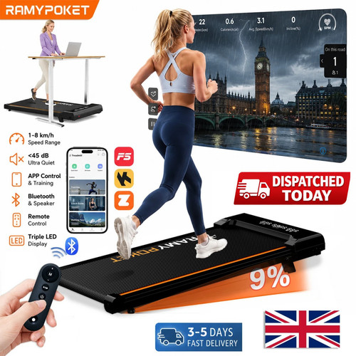 Walking pad with incline under - with,
