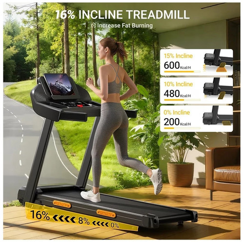 Electric folding treadmill - folding,