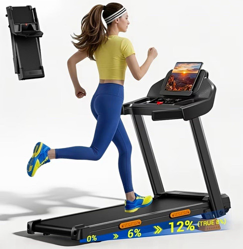 Electric folding treadmill - treadmill, 12%