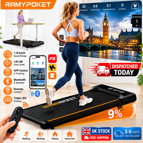Walking pad with incline - 9%,