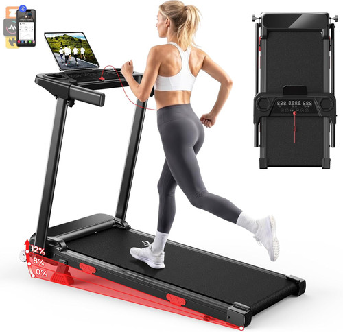 Folding treadmill for - for, home