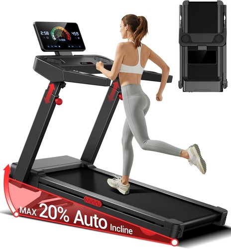 Foldable treadmill with handle - foldable,